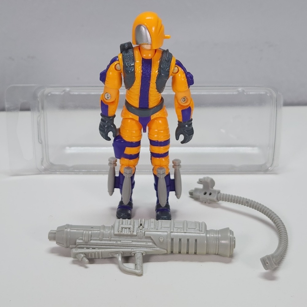 Vintage GI Joe ARAH 1989 HEAT Viper v1 - NEAR COMPLETE figure EXCELLENT SHAPE